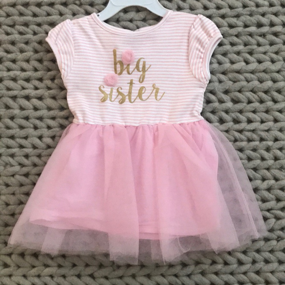 Mudpie Big Sister tutu dress